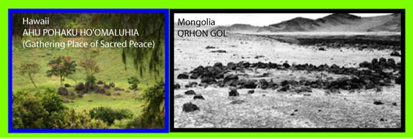 Stone circle council-circles of Hawaii and Mongolia