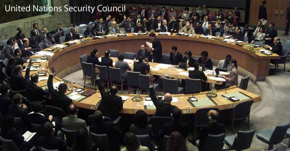 The council circle of the United Nations Security Council