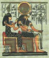 Heru on the throne of Egypt