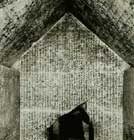 A photo of the 'Pyramid Texts' inscribed on the walls inside of Teti's pyramid at Saqqara. (Teti = Dynasty VI 2300 BC)